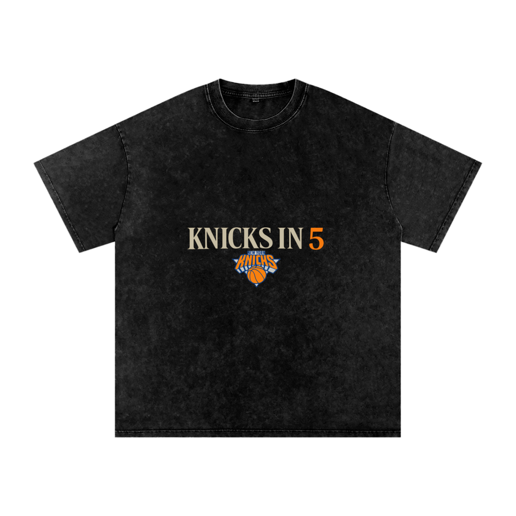 Knicks in 5 Oversized Cotton T-Shirt