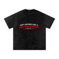MEN'S "AINT NOTHIN LIKE A NEW YORK WOMAN TRUST ME" Snow Washed Oversized Cotton T-Shirt